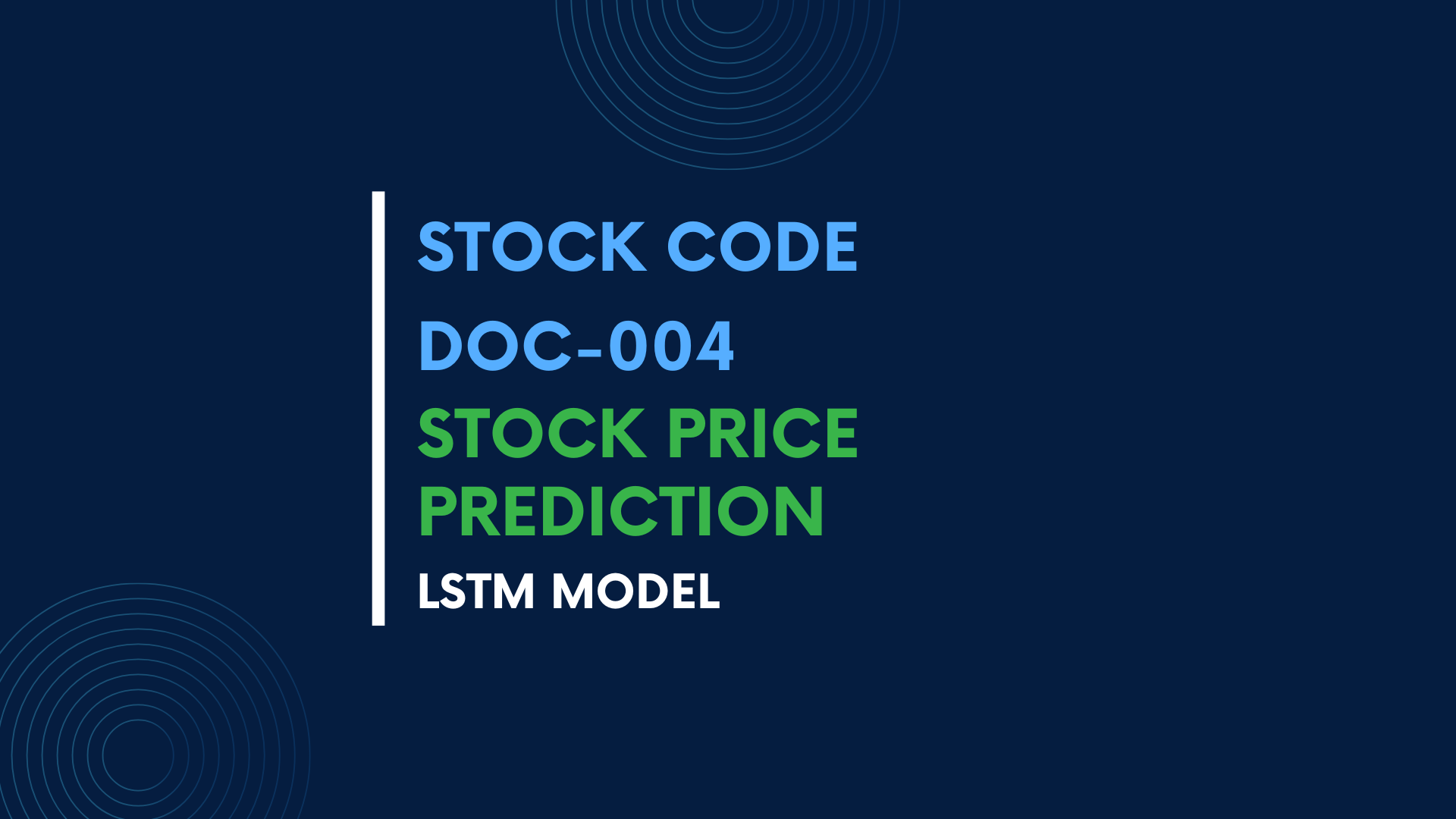 STOCK PRICE PREDICTION USING LSTM MODEL